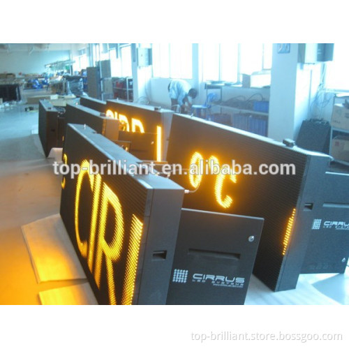 outdoor rear maintain led moving message display sign